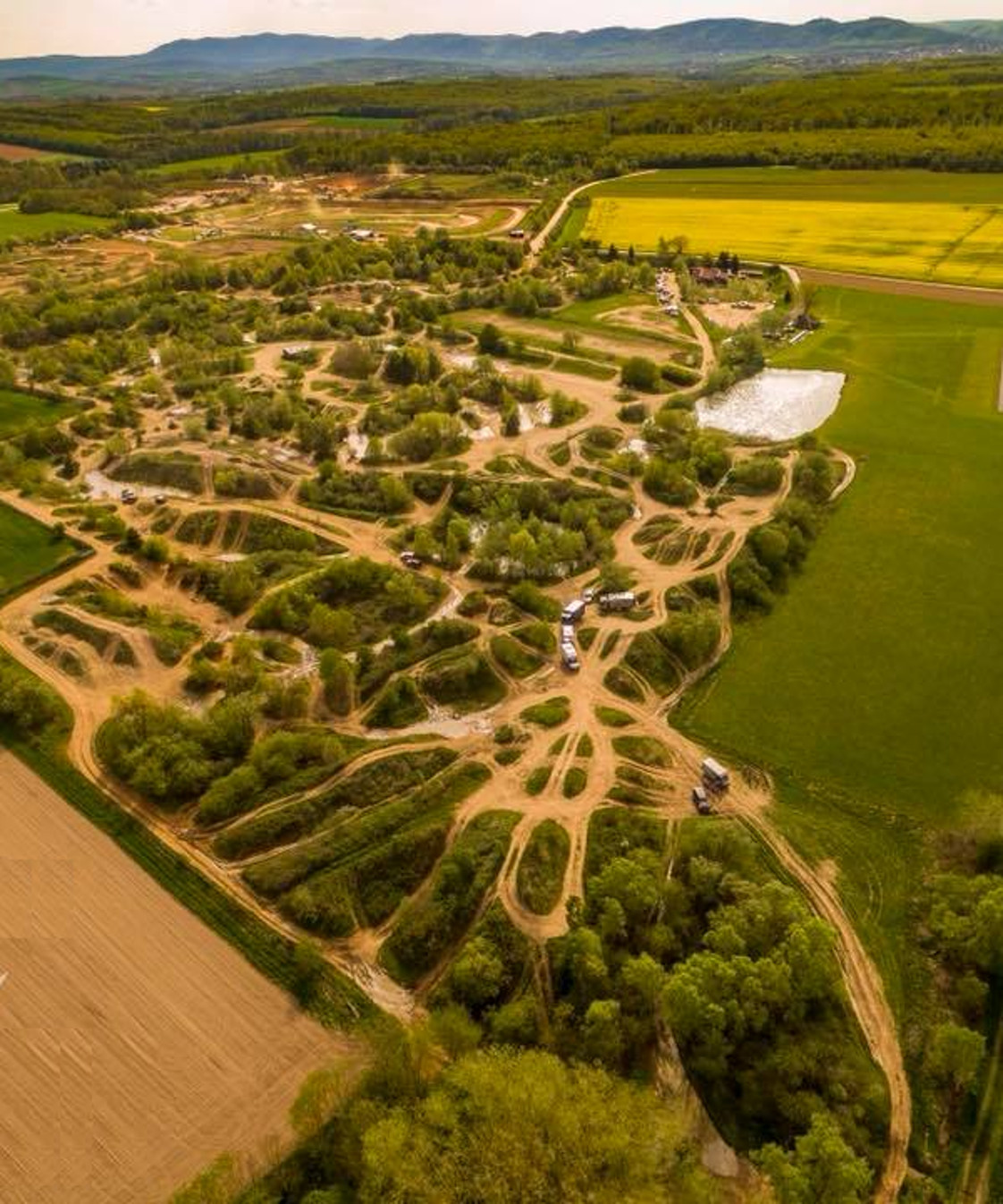 Vue aérienne club 4x4 Vallée de la Zorn